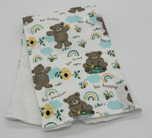 Burp Cloth: Prefolded Diaper with Cotton Fabric
